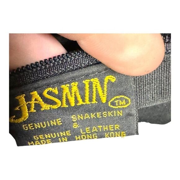 Vintage Jasmin Snakeskin Leather Clutch & Shoulder Bag - Picture 4 of 6